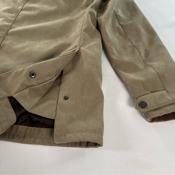 CQR Barn Jacket Mens XS Barn Coat Workwear Corduroy Collar Lined Pockets Outdoor - Picture 13 of 13